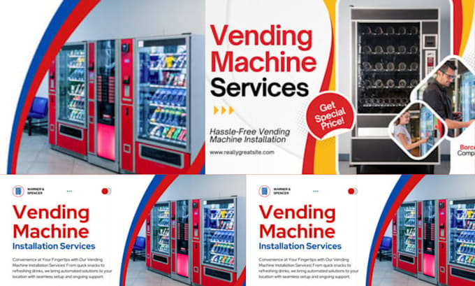 Gig Preview - Design vending machine website, vending business website and sales funnel