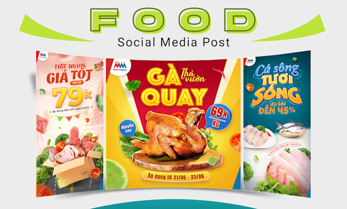 Gig Preview - Design delicious food banners for your brand