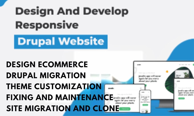 Gig Preview - Drupal migrate website design ecommerce maintenance website revamp drupal php