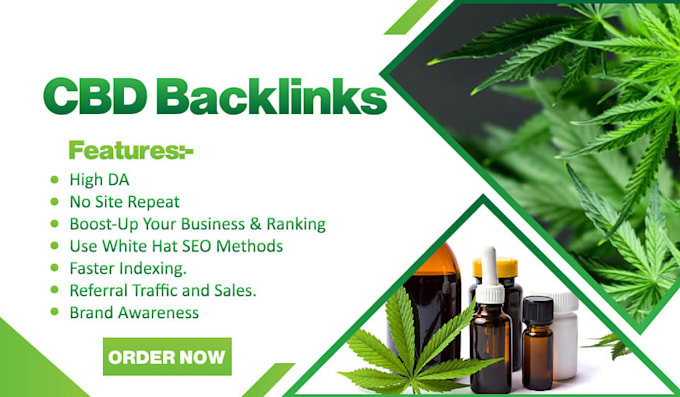 Gig Preview - Rank up your cbd site to reach reak subscribers,cannabis oil promotion,hemp cbd