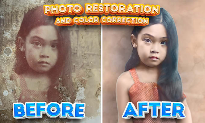 Gig Preview - Restore, edit, colorize and fix your old photos in photoshop