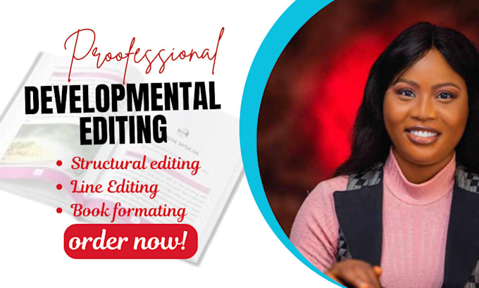 Gig Preview - Do book editing and formatting, developmental book editor, ebook proofreading