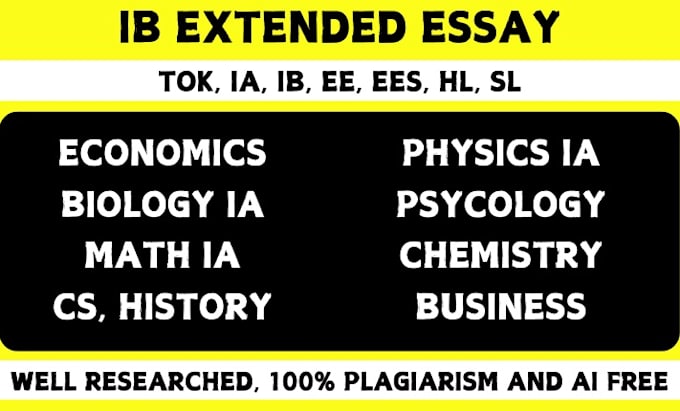 Gig Preview - Do physics ia, chemistry, business, economics history, bio ia, bm ia, hl, sl, ee