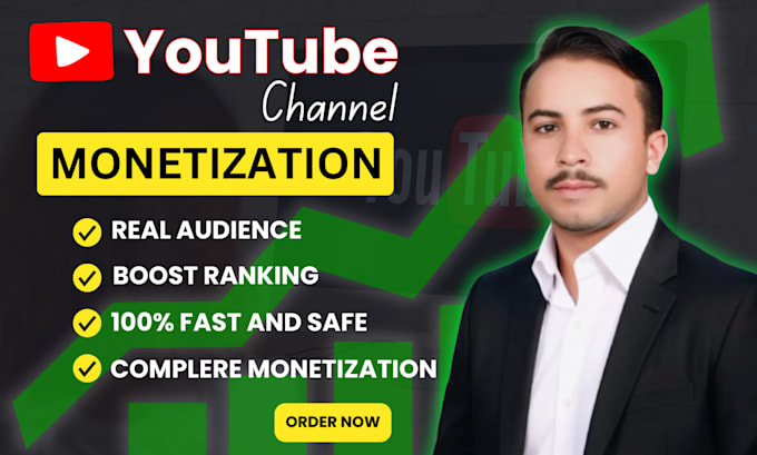 Gig Preview - Do organic youtube promotion for channel monetization