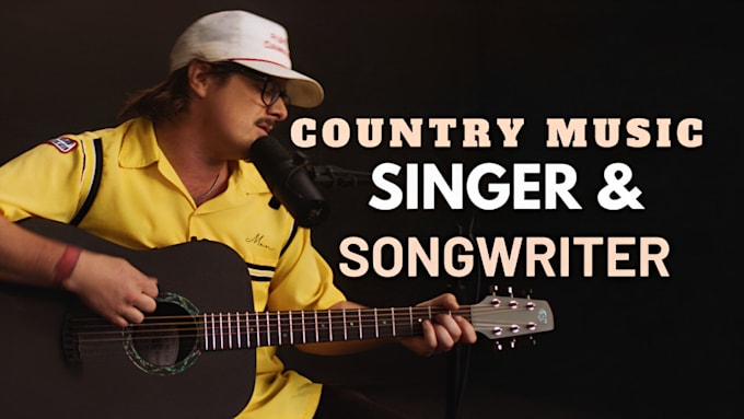 Gig Preview - Be your american male country music singer songwriter and music producer