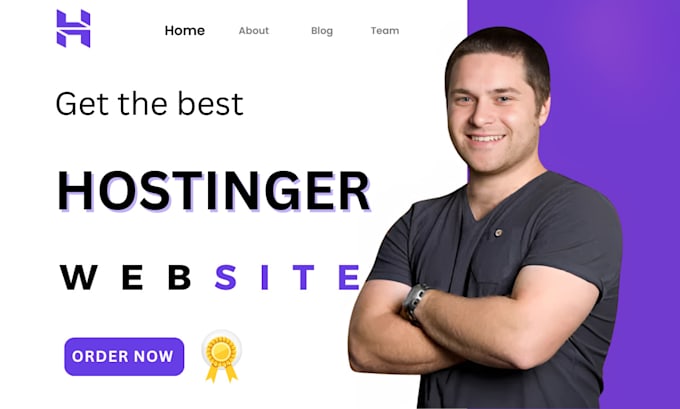 Gig Preview - Build hostinger website design hostinger website redesign bluehost website