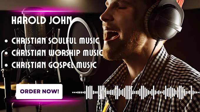 Gig Preview - Sing your country christian soulful worship pop song as a male singer songwriter