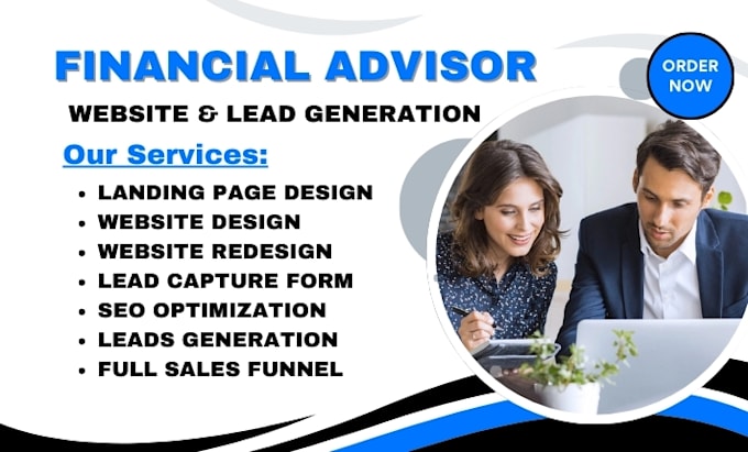 Gig Preview - Generate financial advisor leads tax leads financial advisor website