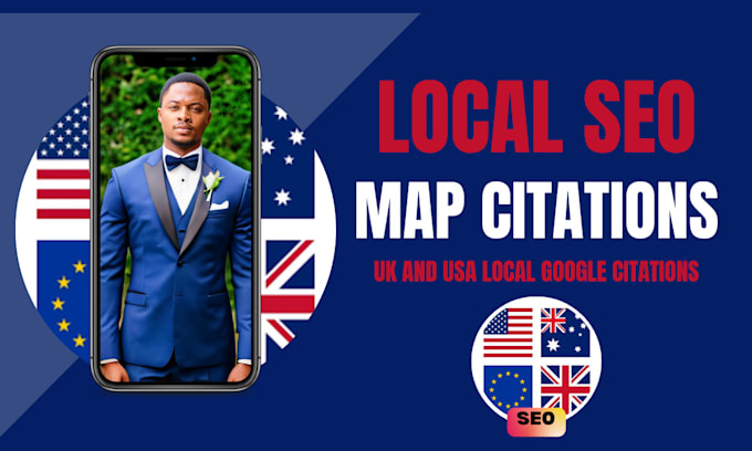 Gig Preview - Google map citation business listing usa citations uk local citations local SEO