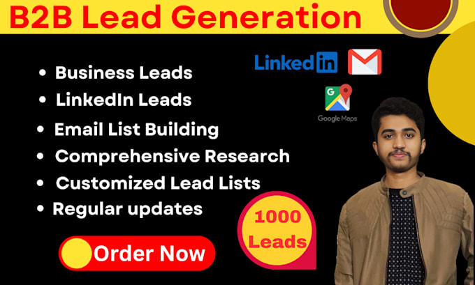 Gig Preview - Build a verified email list for b2b lead generation