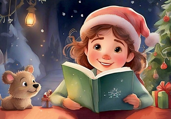 Bestseller - christmas book illustration, christmas children book, story book, christian book