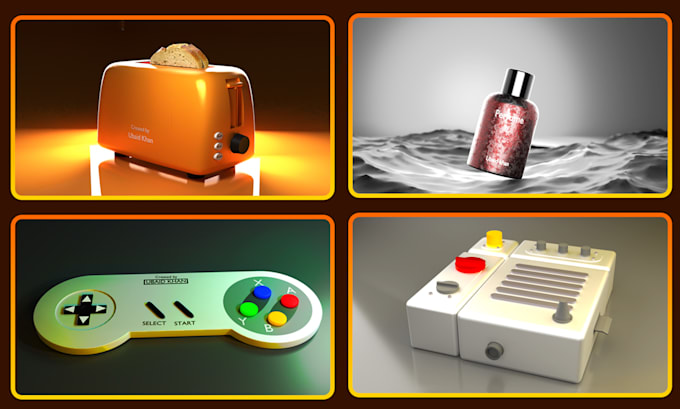 Gig Preview - Create a 3d model, product modeling, amazon, game asset, rendering and animation