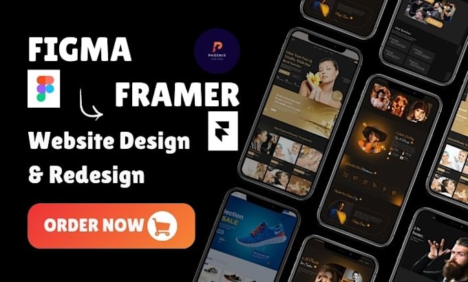 Gig Preview - Do framer website figma to framer dora website dorik website