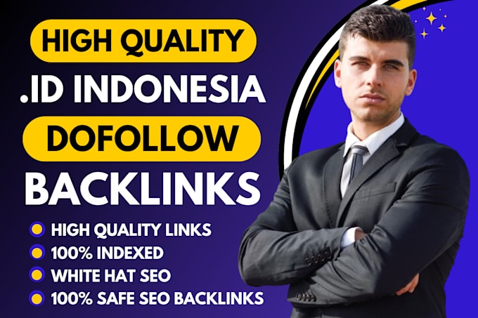 Gig Preview - Create super  high da id indo indonesian contextual dofollow pro seo backlinks