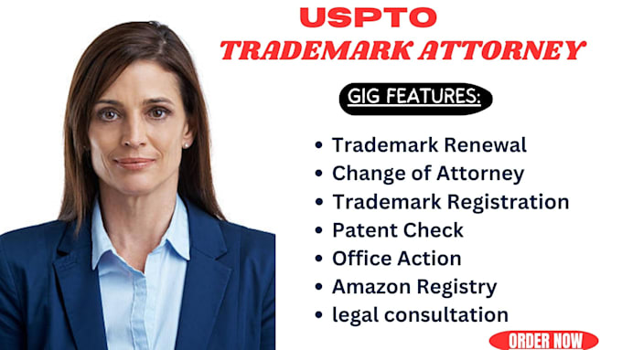 Gig Preview - Be your license usa, uk,ca trademark registration attorney for your brand patent