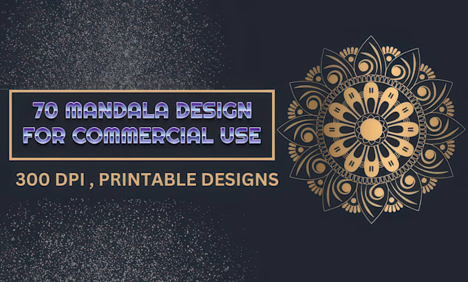 Gig Preview - Send 70 mandala design bundle for commercial use