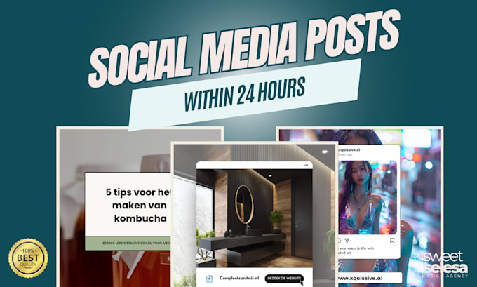 Gig Preview - Make effective and visual appealing social media posts