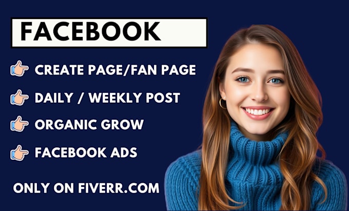 Gig Preview - Grow your facebook page and instagram marketing organically setup business page