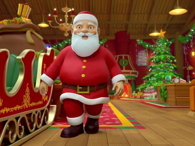 Gig Preview - Do stunning 3d christmas animation video, santa clause kids xmas video in blend