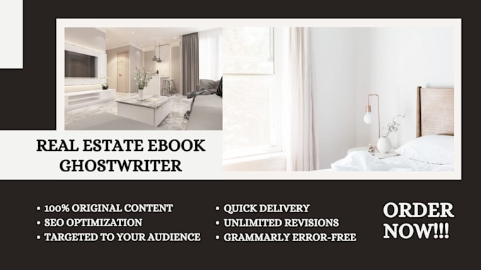 Gig Preview - Write 20,000 words ebook on real estate ebook, personal finance, credit repair