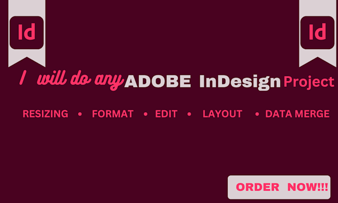 Gig Preview - Do any adobe indesign project