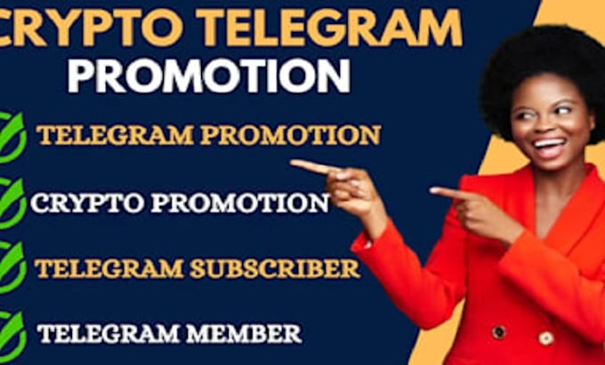 Gig Preview - Telegram promotion crypto promotion crypto telegram telegram marketing telegram