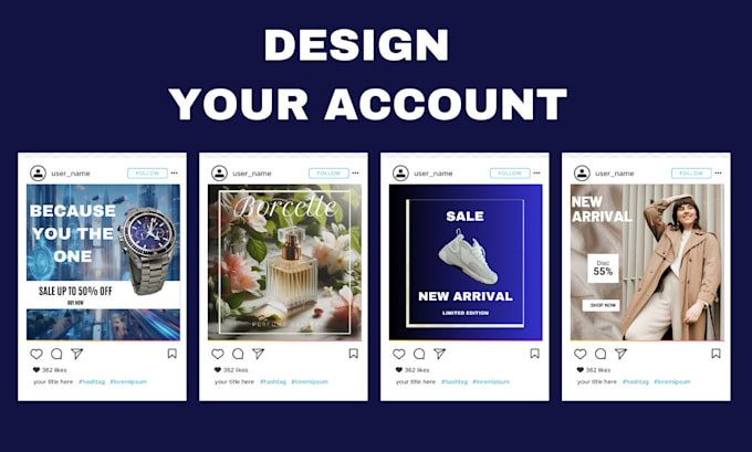 Bestseller - design beautiful social media posts for your account