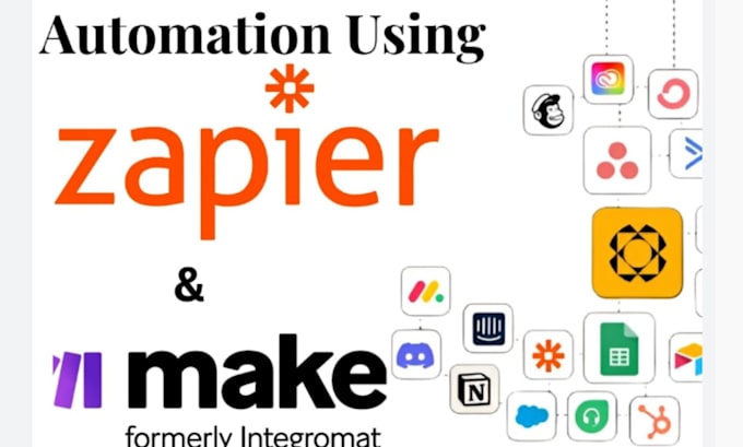 Gig Preview - Process integromat automation, zapier automation, api integration, make com