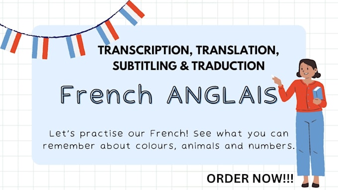 Bestseller - do audio video transciption francais anglais french translation traduction audio