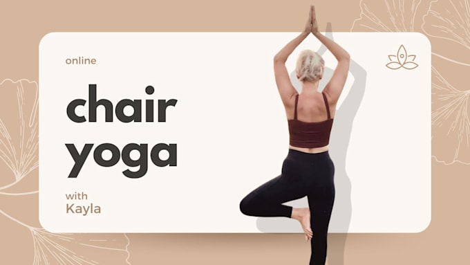 Gig Preview - Teach you a chair yoga class