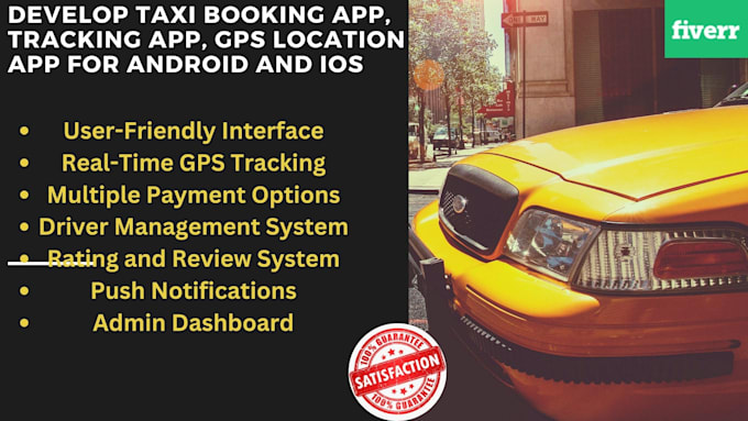 Gig Preview - Develop taxi booking app, tracking app, gps location app for android and ios