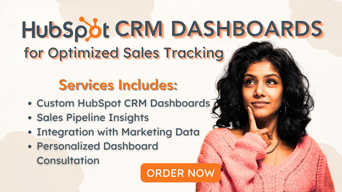 Gig Preview - Customize hubspot CRM dashboards for enhanced sales tracking