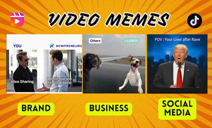 Gig Preview - Make video memes for your social media, business or brand