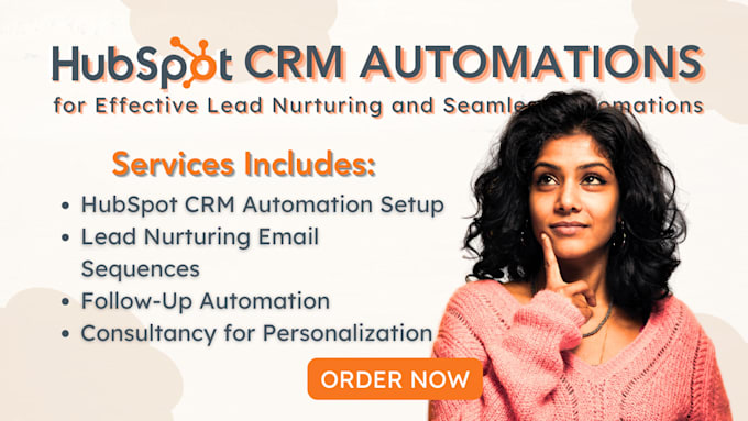 Gig Preview - Setup hubspot CRM automations for lead nurturing and follow ups