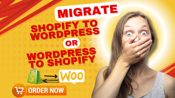 Gig Preview - Migrate shopify store to wordpress and wordpress to shopify