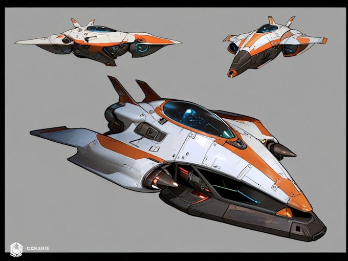 Gig Preview - Cerate concept art spaceship or vehicle design