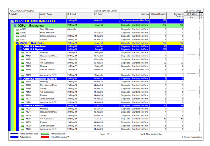 Bestseller - prepare schedule, gantt charts, wbs on primavera p6