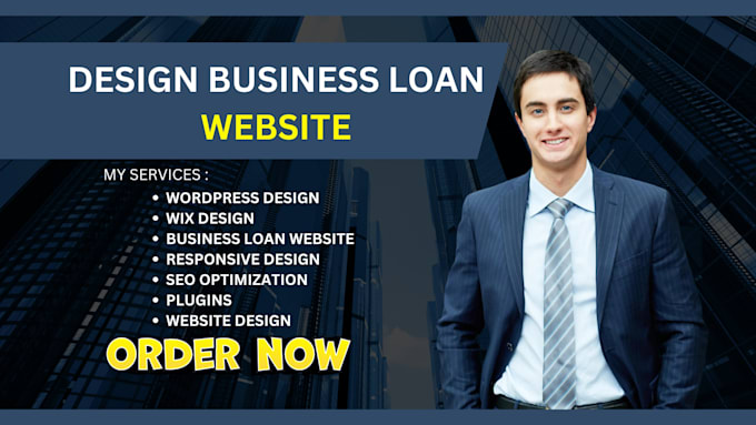 Gig Preview - Design business loan website mca loan website commercial business loan website