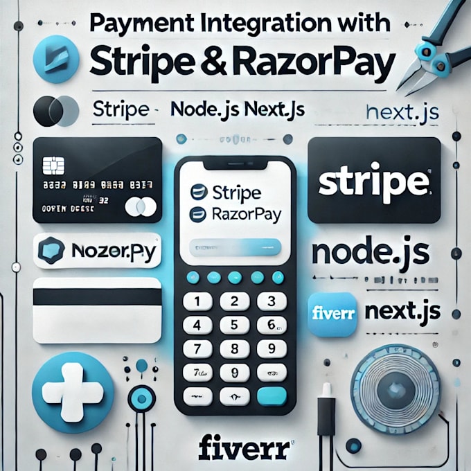 Gig Preview - Integrate razor pay or stripe in nodejs and nextjs