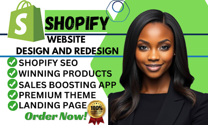 Gig Preview - Shopify website redesign shopify website redesign shopify website design