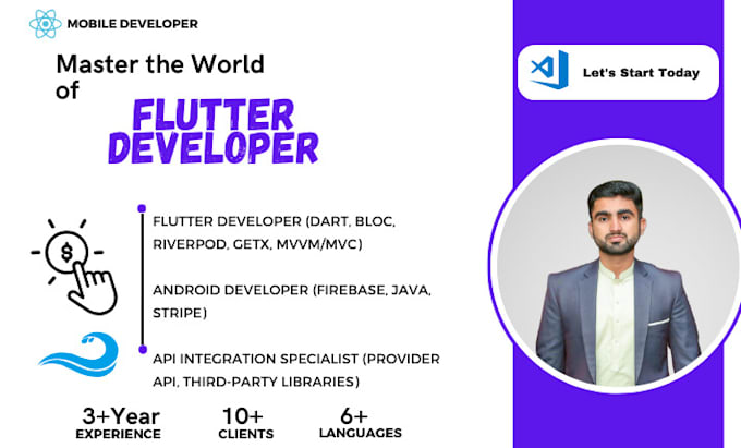 Gig Preview - Do flutter app development for ios android and payment gateway