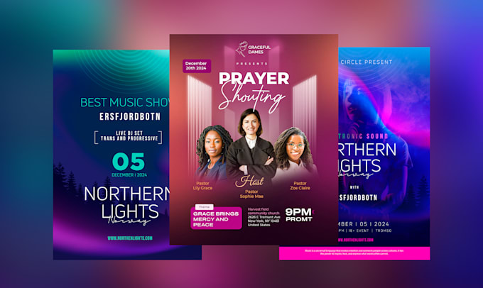 Gig Preview - Create engaging event flyer, church flyer or sports flyer design