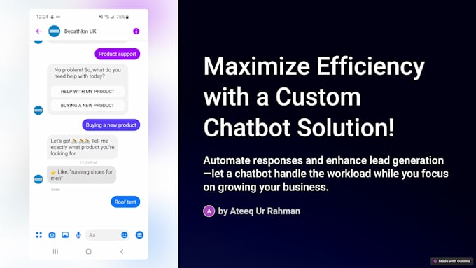 Gig Preview - Develop professional chatbots for instagram facebook and websites