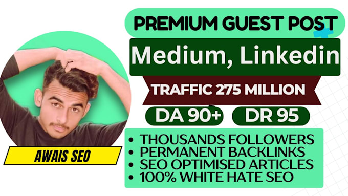 Gig Preview - Provide SEO backlinks link building for top google ranking from premium websites