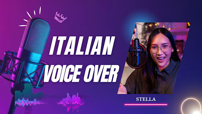 Gig Preview - Record a professional italian female voice over