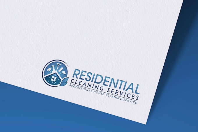 Gig Preview - Do clean and simple minimalist cleaning service logo design