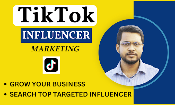 Gig Preview - Find active tiktok influencers to grow your store