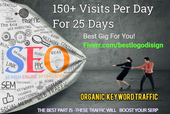 Gig Preview - Drive google organic search traffic using keywords