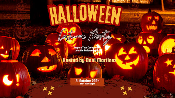 Gig Preview - Design a scary,halloween,video,flyer, party invitation