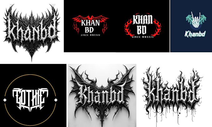 Gig Preview - Design an artist logo for a custom dj band, death metal, rock or producer